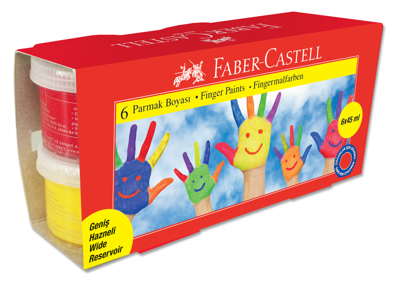 FaberCastell Fingermaling 6stk. FaberCastell Onlinekids.dk